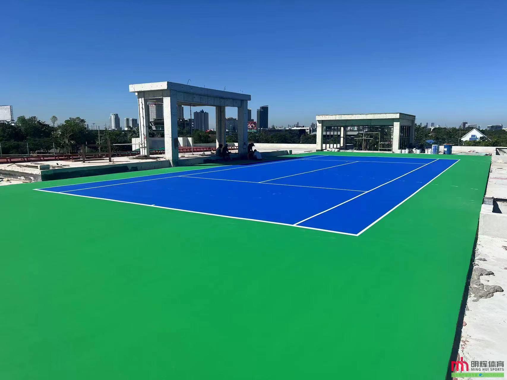 泰国弹性丙烯酸网球场